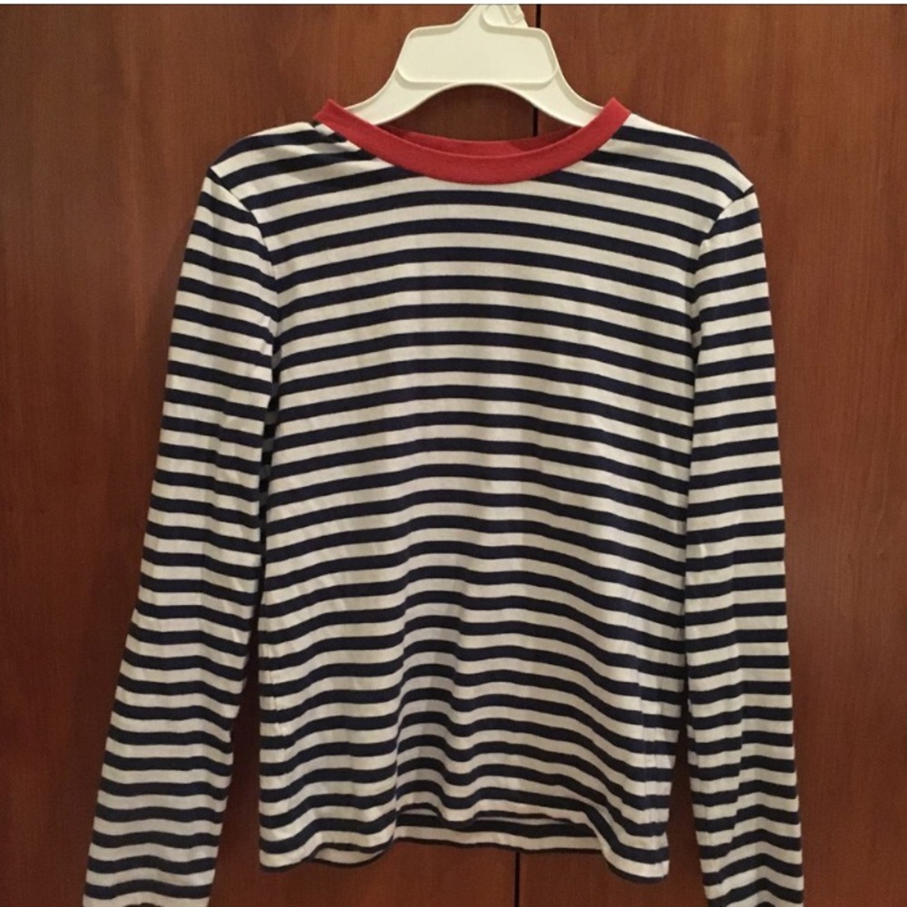 & Other Stories contrast striped long sleeve